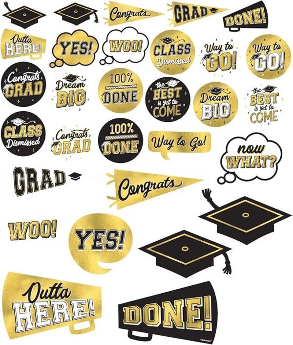 Graduation Cutouts Value Pack - 30 Count (Party Supplies) - Image 3
