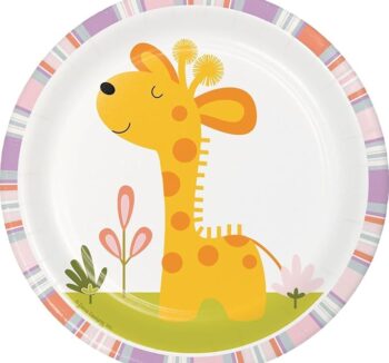 Happy Jungle 7" Dessert Plate - 8 Piece Count (Party Supplies)