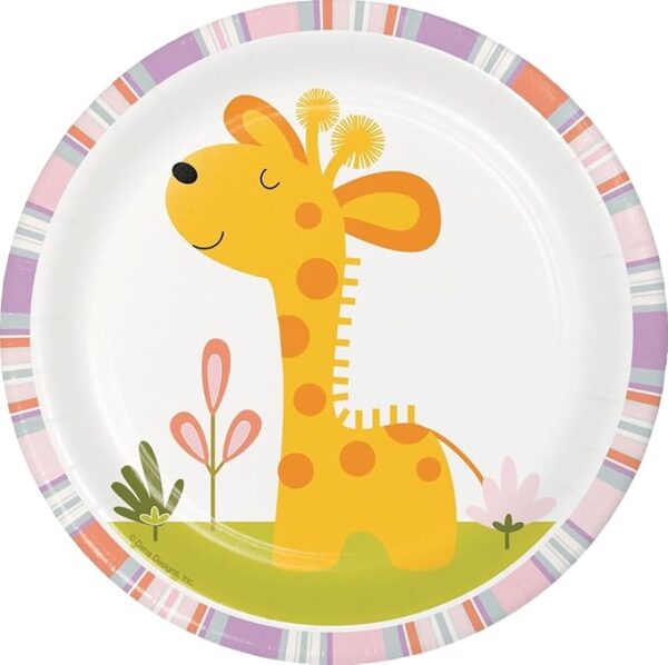 Happy Jungle 7" Dessert Plate - 8 Piece Count (Party Supplies)