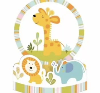 Happy Jungle Centerpiece - 1 Piece Count (Party Supplies)