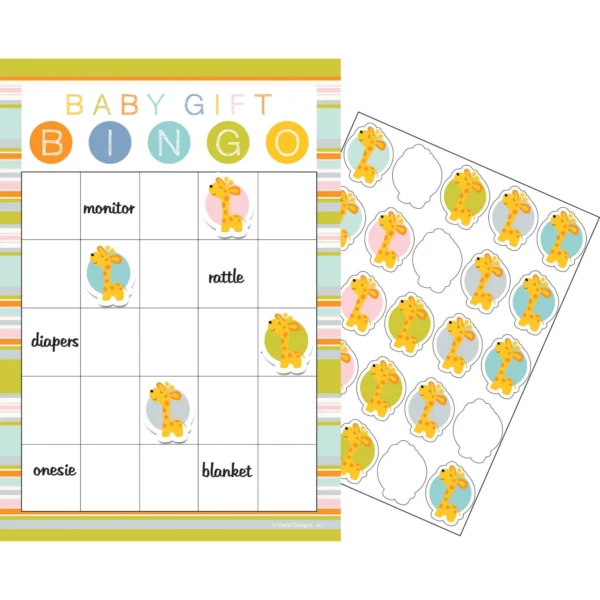 Happy Jungle Bingo Game - 10 Piece Count (Party Supplies, Party Favor)