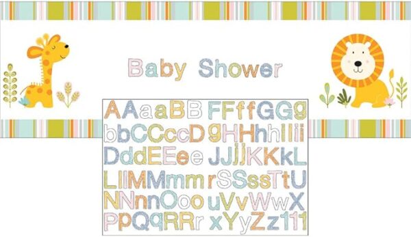 Happy Jungle Party Banner - 1 Piece Count (Party Supplies)