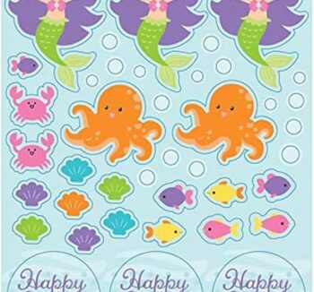 Mermaid Friends Stickers - 4 Count (Party Favors) {Creative Converting}