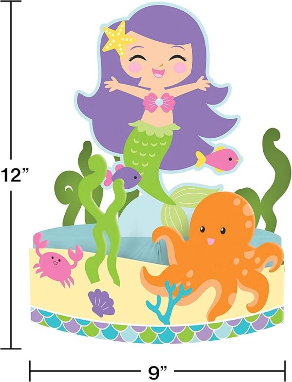 Mermaid Friends Centerpiece - 1 Count (Party Supplies) {Creative Converting} - Image 3