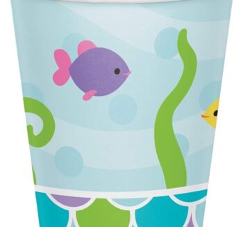 Mermaid Friends 9oz Hot/Cold Paper Cup - 8 Count (Party Supplies) {Creative Converting}