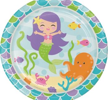 Mermaid Friends 7" Dessert Plate - 8 Count (Party Supplies) {Creative Converting}