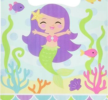 Mermaid Friends Loot/Goodie Bag - 8 Count (Party Supplies, Party Favors) {Creative Converting}