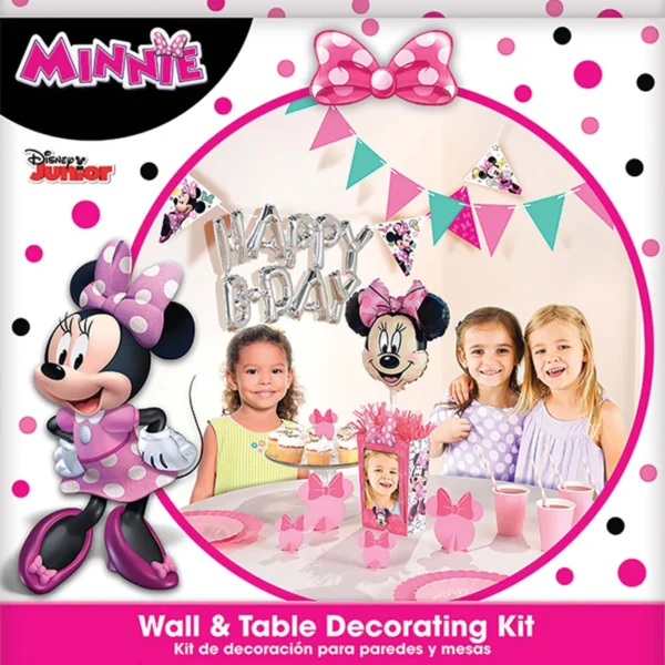 Minnie Mouse Happy Helpers Wall and Table Decorating Kit - 12 Count (Party Supplies)