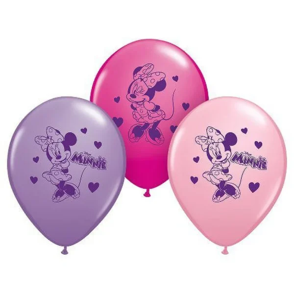 Minnie Mouse Happy Helpers 12" Balloons - 6 Count (Party Supplies)