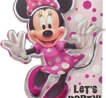 Minnie Mouse Happy Helpers Foil Invitation - 8 Count (Party Supplies)
