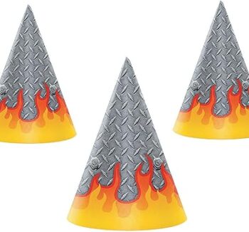 Monster Truck Party Hats (One Size) - 8 Count (Party Supplies) {Creative Converting}