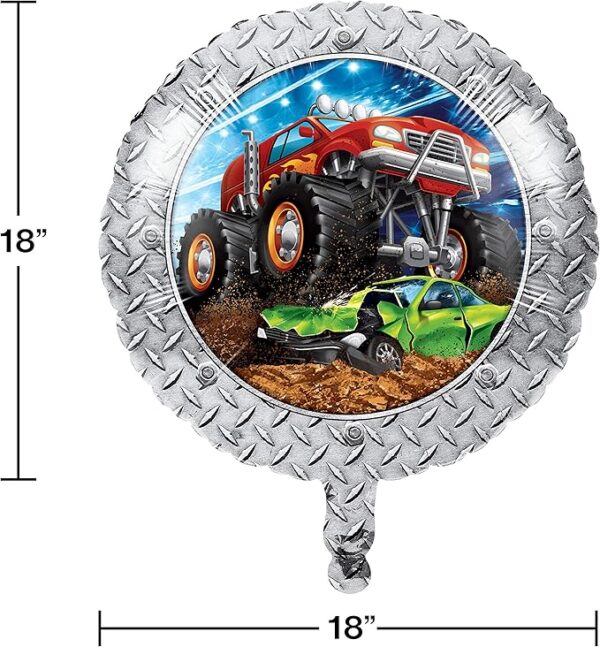 Monster Truck 18" Foil Balloon - 1 Count (Party Supplies) {Creative Converting} - Image 3