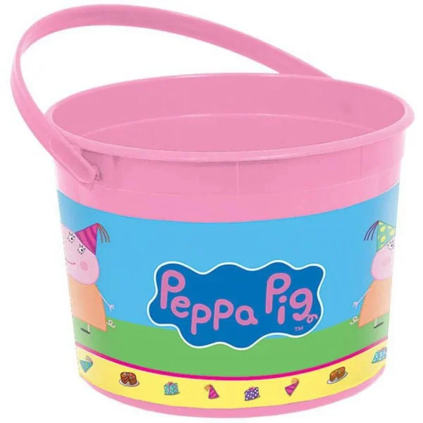 Peppa Pig Party Favor Container - 1 Piece Count (Party Supplies, Party Favor)