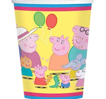 Peppa Pig 9oz Paper Cup - 8 Piece Count (Party Supplies)