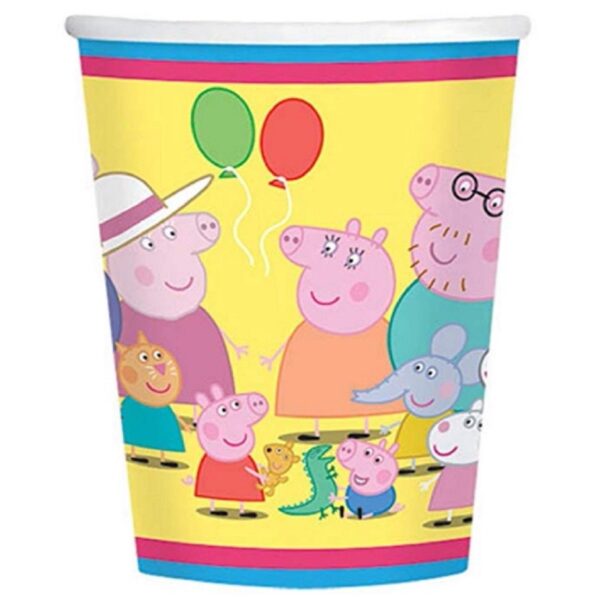 Peppa Pig 9oz Paper Cup - 8 Piece Count (Party Supplies)