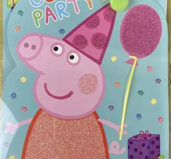 Peppa Pig 'Come Party' Party Invitations - 8 Piece Count (Party Supplies)