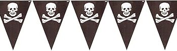 Pirate Treasure Plastic Flag Banner - 1 Count (Party Supplies) {Creative Converting}
