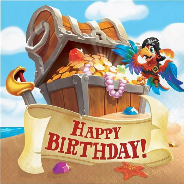 Pirate Treasure Luncheon Napkin - 16 Count (Party Supplies) {Creative Converting}