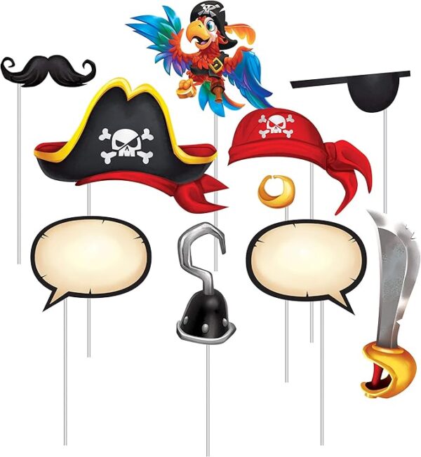 Pirate Treasure Photo Booth - 10 Count (Party Supplies) {Creative Converting}