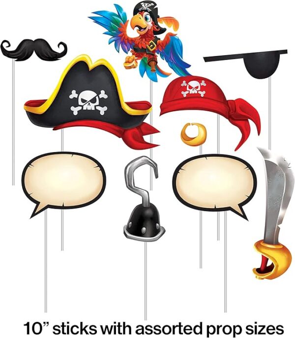 Pirate Treasure Photo Booth - 10 Count (Party Supplies) {Creative Converting} - Image 3