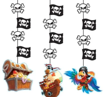 Pirate Treasure Hanging Cutouts/Decorations - 3 Count (Party Supplies) {Creative Converting}