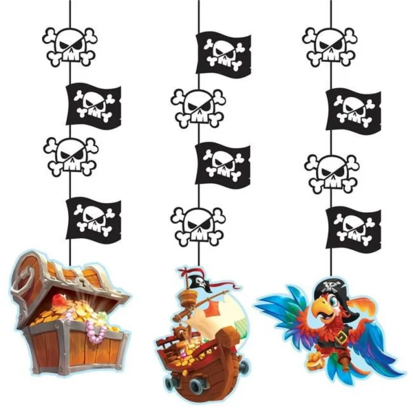 Pirate Treasure Hanging Cutouts/Decorations - 3 Count (Party Supplies) {Creative Converting}