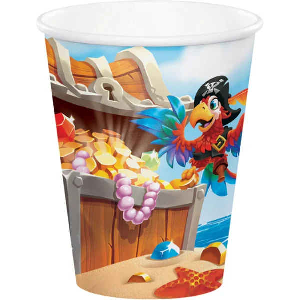 Pirate Treasure 9oz Hot/Cold Paper Cups - 8 Count (Party Supplies) {Creative Converting}