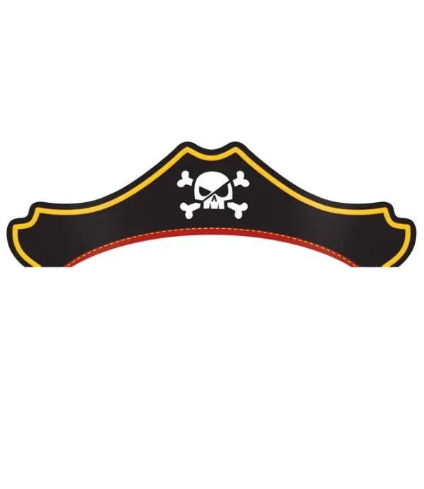Pirate Treasure Paper Pirate Hats - 8 Count (Party Supplies, Party Favors) {Creative Converting}