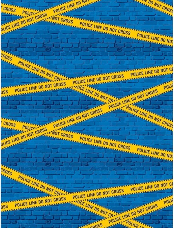 Police Party Photo Backdrop 72" x 54" - 1 Count (Party Supplies) {Creative Converting}