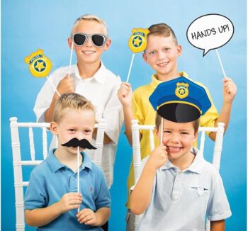 Police Party Photo Booth Props - 10 Count (Party Supplies) {Creative Converting}