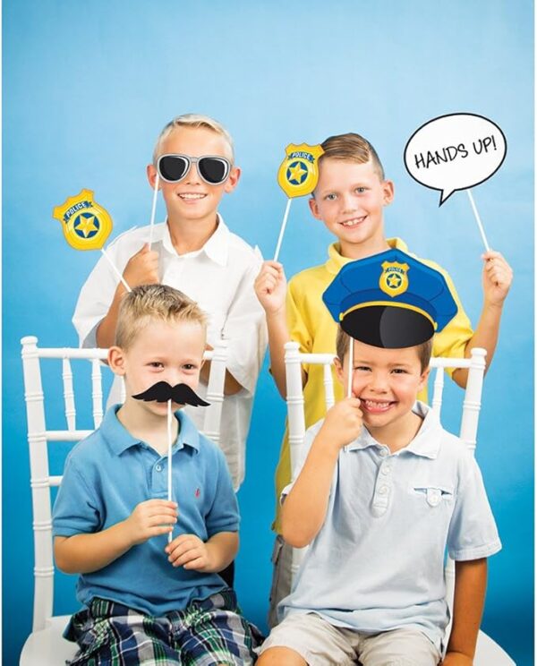 Police Party Photo Booth Props - 10 Count (Party Supplies) {Creative Converting}