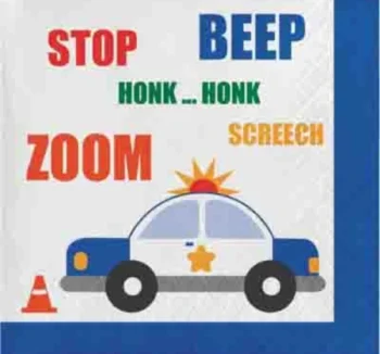 Traffic Jam Beverage Napkins - 16 Count (Party Supplies) {Creative Converting}