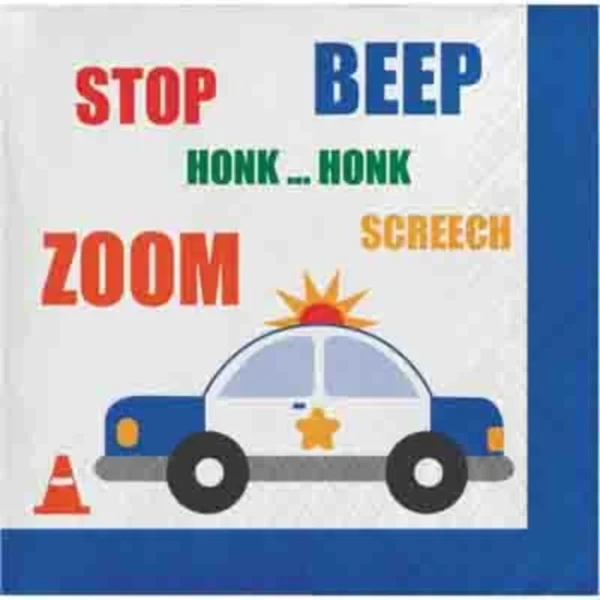 Traffic Jam Beverage Napkins - 16 Count (Party Supplies) {Creative Converting}