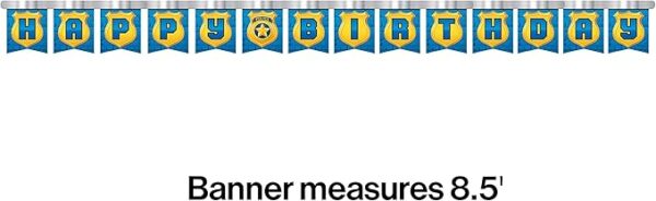 Police Party Jointed Banner - 1 Count (Party Supplies) {Creative Converting} - Image 3