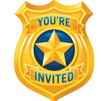 Police Party Invitations - 8 Count (Party Supplies) {Creative Converting}