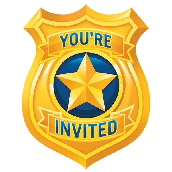 Police Party Invitations - 8 Count (Party Supplies) {Creative Converting}
