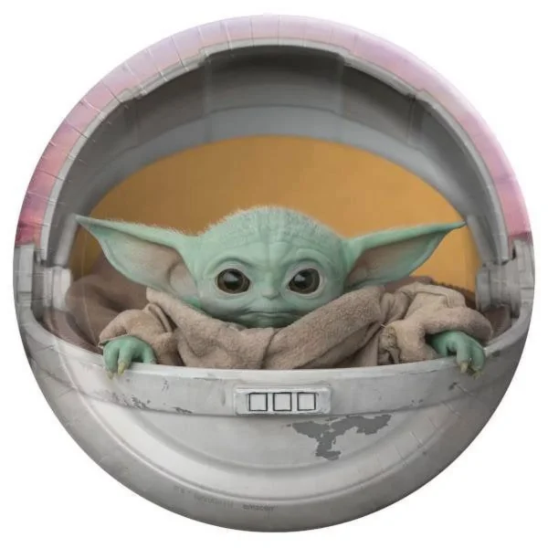 Star Wars 'The Mandalorian' Mini Plates - 8 Count (Party Supplies)