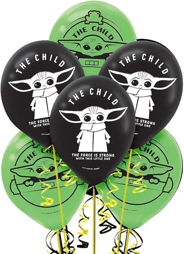 Star Wars 'The Mandalorian' 12" Latex Balloons - 6 Count (Party Supplies)