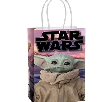 Star Wars 'The Mandalorian' Paper Bags - 1 Count (Party Supplies, Party Favors)