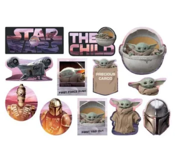 Star Wars 'The Mandalorian' Paper Cutouts - 12 Count (Party Supplies)