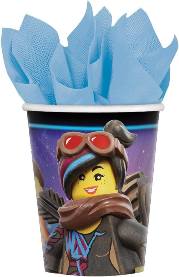 The Lego Movie 2 9oz Paper Cups - 8 Count (Party Supplies)