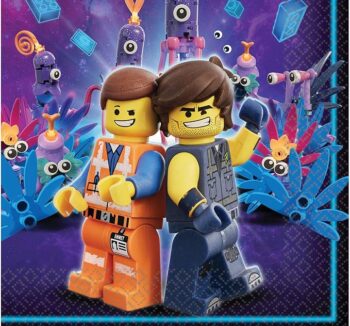 The Lego Movie 2 Luncheon Napkins - 16 Count (Party Supplies)