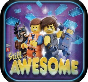 The Lego Movie 2 7" Luncheon Plates - 8 Count (Party Supplies)