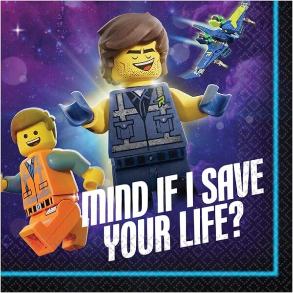 The Lego Movie 2 Beverage Napkin - 16 Count (Party Supplies)