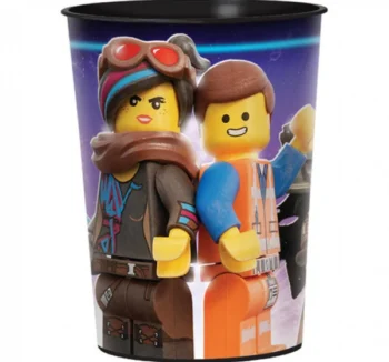 The Lego Movie 2 16oz Plastic Favor Cup - 1 Count (Party Supplies)