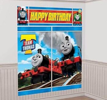 Thomas the Train Wall Decorating Kit - 5 Count (Party Supplies)