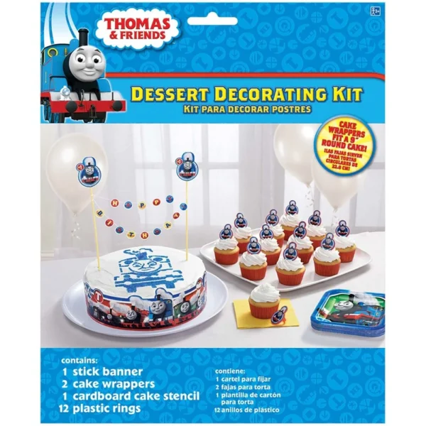 Thomas the Train Dessert Decorating Kit - 16 Piece Count (Party Supplies)
