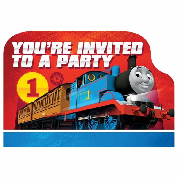 Thomas the Train Party Invitations - 8 Piece Count (Party Supplies)
