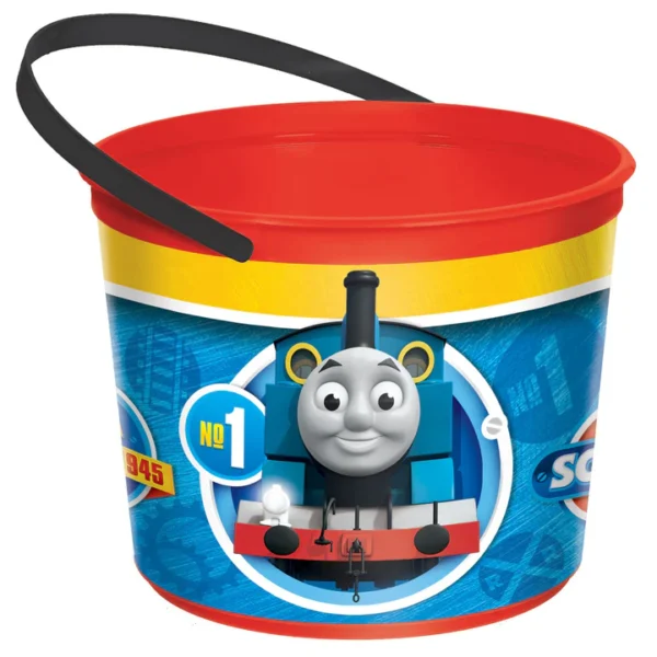 Thomas the Train Plastic Party Favor Container - 1 Piece Count (Party Supplies, Party Favor)
