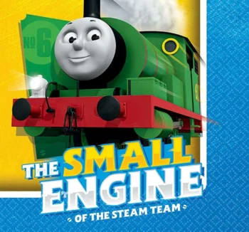 Thomas the Train Paper Beverage Napkin - 16 Piece Count (Party Supplies)